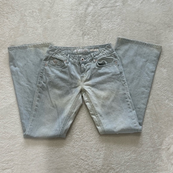 C7P A Chip And Pepper Production Laguna Beach Flare Jeans Size 3 - Picture 2 of 12